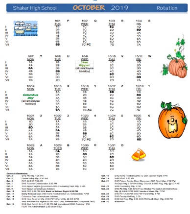 Shaker Schedules